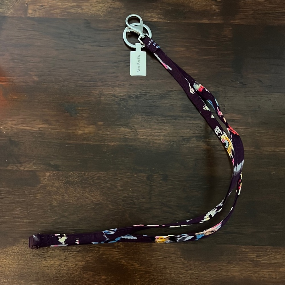 Vera Bradley Indians Rose breakaway lanyard